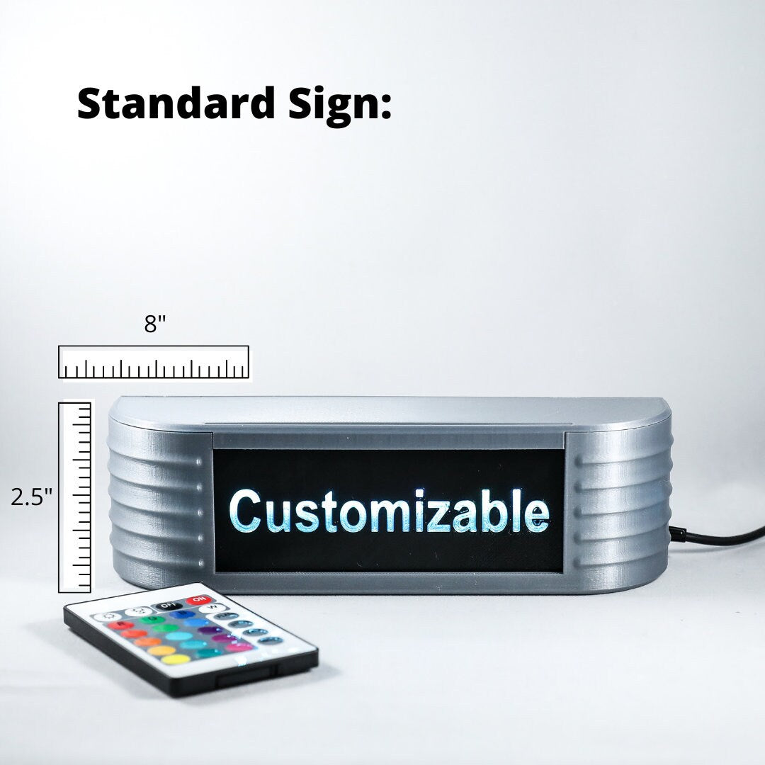 On Air Sign w/ 3x Interchangeable Inserts, LED's and Remote